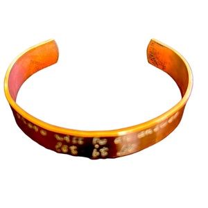 " Let it be" Copper Bracelet Engraved "There will ge an answer, let it b…